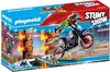 Playmobil Stuntshow Motorrad mit Feuerwand 70553