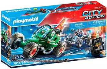 Playmobil City Action - Polizei-Kart: Verfolgung des Tresorr&auml;ubers (70577)