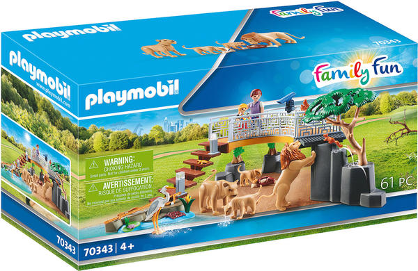 Playmobil Family Fun - Löwen im Freigehege (70343)