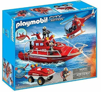 Playmobil City Action Feuerwehr Mega Set mit Unterwassermotor (9503)