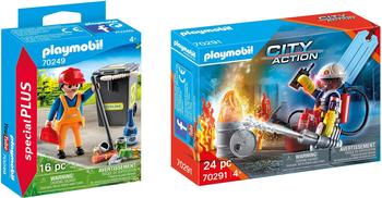 Playmobil Set Feuerwehr und Straßenreiniger (10090)