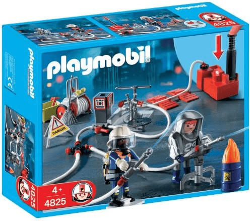 Playmobil Feuerwehr Löschtrupp mit Druckpumpe (4825)