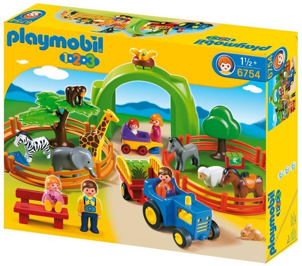 Playmobil 1.2.3 Mein großer Tierpark (6754)