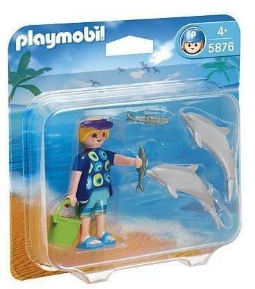 Playmobil Meerestierexpedition Duo-Pack Pflegerin mit Delfinjungen (5876)