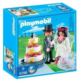 Playmobil Hochzeit Brautpaar mit Hochzeitstorte (4298)