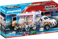 Playmobil Konstruktions-Spielset "Rettungs-Fahrzeug: US Ambulance (70936), My...