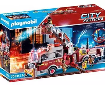 Playmobil Feuerwehr Fahrzeug: US Tower Ladder (70935)