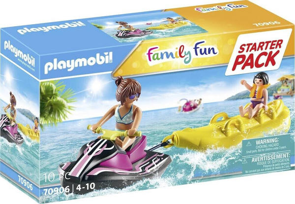 Playmobil Family Fun - Starter Pack: Wasserscooter mit Bananenboot (70906)
