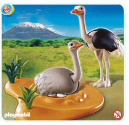 Playmobil Tierwelt Afrikas Straußenpaar mit Nest (4831)