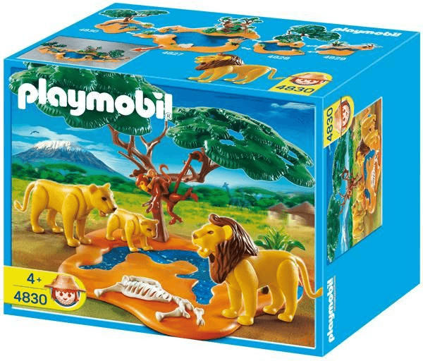 Playmobil Tierwelt Afrikas Löwenfamilie mit Affenbaum (4830)