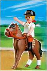 Playmobil Reiterhof Reiterin mit Pferd (4191)