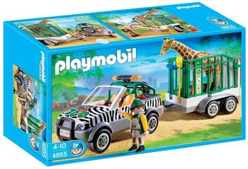 Playmobil Zoo-Fahrzeug mit Anhänger (4855)