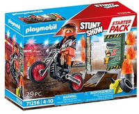 Playmobil 71256, Playmobil 71256 - Starter Pack Motorrad mit Feuerwand - Stunt...