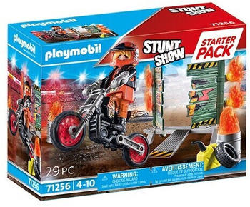 Playmobil Stuntshow - Starter Pack Moto With Fire Wall (71256)