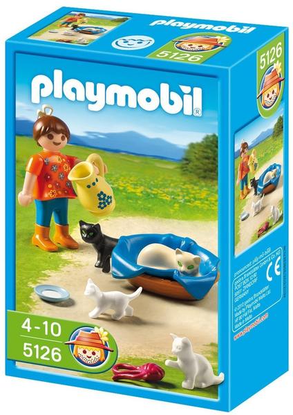 Playmobil Mädchen mit Katzenfamilie (5126)
