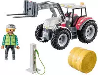 Playmobil Konstruktions-Spielset "Gro&szlig;er Traktor (71305), Country" teilweise aus