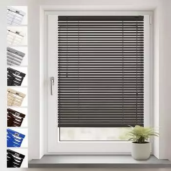 Sonello Klemmfix-Aluminium-Jalousie 130x175cm anthrazit