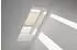 Velux Plissee Uni Sand 1259 Faltstore, 134x140cm UK08), GGU,Manuell,weiße Schiene