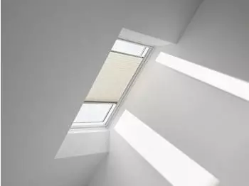 Velux Plissee Uni Sand 1259 Faltstore, 134x160cm 810), Aluminiumschiene,GGL,Manuell