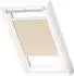 Velux Wabenplissee Uni Beige 1155, 94x118cm PK06), GGU,Manuell,weiße Schiene