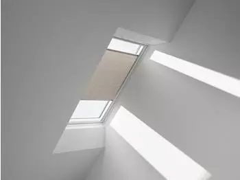 Velux Wabenplissee Uni Beige 1155, 94x60cm P31), Aluminiumschiene,GGU,Manuell