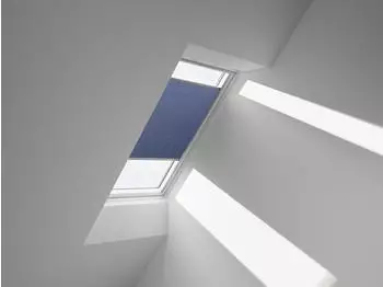 Velux Wabenplissee Uni Blau 1156 78x180cm MK12), Aluminiumschiene,GGU,Manuell