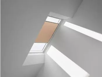Velux Wabenplissee Uni Goldbeige 1049, 113X144cm Y87), Aluminiumschiene,GGU,Manuell