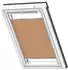 Velux Wabenplissee Uni Goldbeige 1049, 55x98cm C04), GGU,Manuell,weiße Schiene