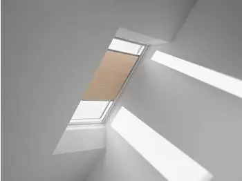 Velux Wabenplissee Uni Goldbeige 1049, 66 x 98 cm (F04) Aluminiumschiene Manuell GGU