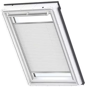 Velux Wabenplissee Uni weiß, 94x98cm P04), GGU,Manuell,weiße Schiene