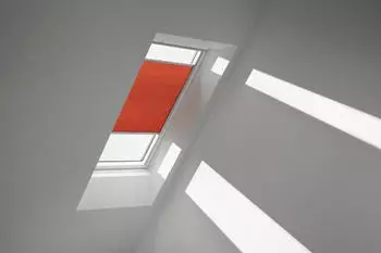 Velux Wabenplissee Sanddorn mit weißer Schiene, manuell (FHCSK061167SWL)