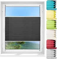 Plissee Faltrollo Magic Schwarz 110 X 100 Cm