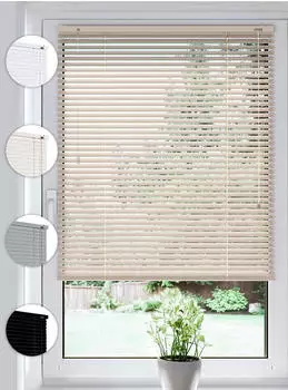 Sonello Klemmfix-Aluminium-Jalousie 135x130cm creme