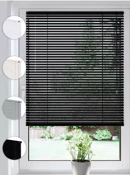 Sonello Klemmfix-Aluminium-Jalousie 155x130cm schwarz