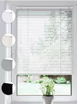 Sonello Klemmfix-Aluminium-Jalousie 100x175cm weiß