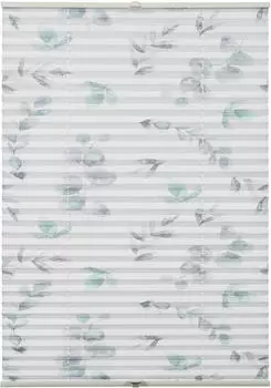 Gardinia Plissee Concept zum Klemmen Flowers and Plants Zweig 70x130cm 70x130cm