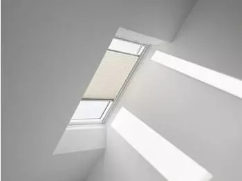 Velux Plissee Uni Sand 1259 Faltstore 114x60 cm S31 Aluminiumschiene GGU Manuell