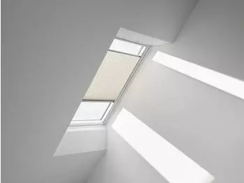 Velux Plissee Uni Sand 1259 Faltstore, 134x160cm UK10), Aluminiumschiene,GGU,Manuell
