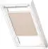 Velux Plissee Uni Sand 1259 Faltstore, 134x160cm UK10), GGU,Manuell,weiße Schiene