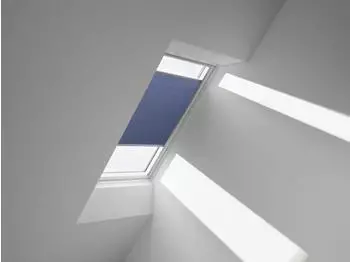 Velux Wabenplissee Uni Blau 1156 55x84cm Y21), Aluminiumschiene,GGU,Manuell