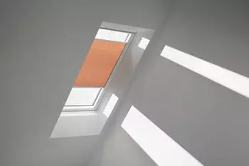 Velux Wabenplissee Uni Goldbeige 1049, 94x140cm PK08), GGU,Manuell,wei&szlig;e Schiene