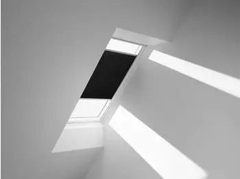 Velux Wabenplissee Uni schwarz 1047, 113X124cm Y85), Aluminiumschiene,GGU,Manuell