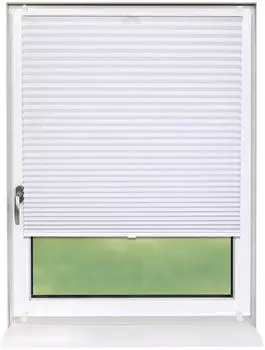 Deco-Raum Basic ohne Bohren 80x210cm Wei&szlig; Blickdicht Klemmfix