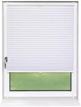 Deco-Raum Basic ohne Bohren 60x150cm Wei&szlig; Blickdicht Klemmfix