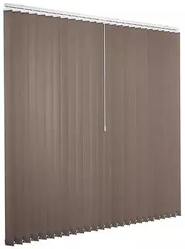 Ventanara Lamellenvorhang 100x250cm 89mm taupe