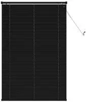 vidaXL Jalousie Schwarz 150 x 80 cm 25 mm PVC