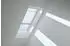Velux Plissee Uni Weiß 1016 Faltstore, 114x118cm SK06), GGU,Manuell,weiße Schiene