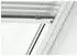 Velux Standard-Jalousie manuell Uni Silber, weiße Schiene (PAL CK02 7057SWL)