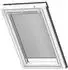 Velux Standard-Jalousie manuell Uni Silber, weiße Schiene (PAL CK02 7057SWL)