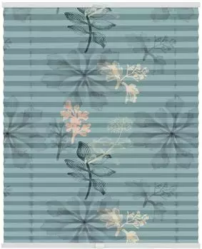 Lichtblick Aqua Floral 45x130cm blau